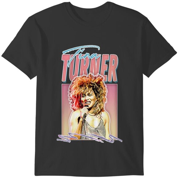 Tina Turner Retro 80s Fan Art Graphic T-Shirt Music Legend Unisex Shirt 159 - Picture 1 of 5